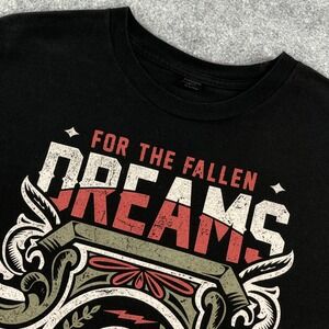 For The Fallen Dreams Mens Band T-Shirt L Black Resentment Tultex Cotton